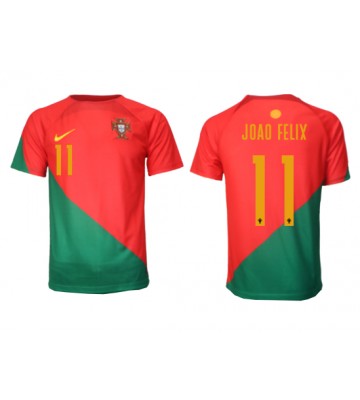 Portugalia Joao Felix #11 Koszulka Podstawowych MŚ 2022 Krótki Rękaw